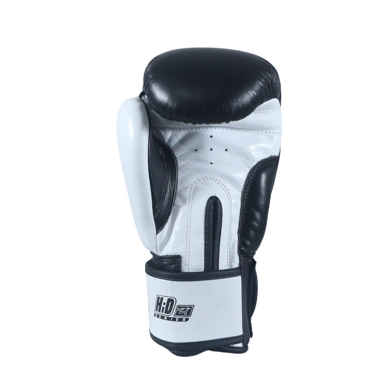 SS International HD21 Genuine Leather Boxing Gloves – Black & White