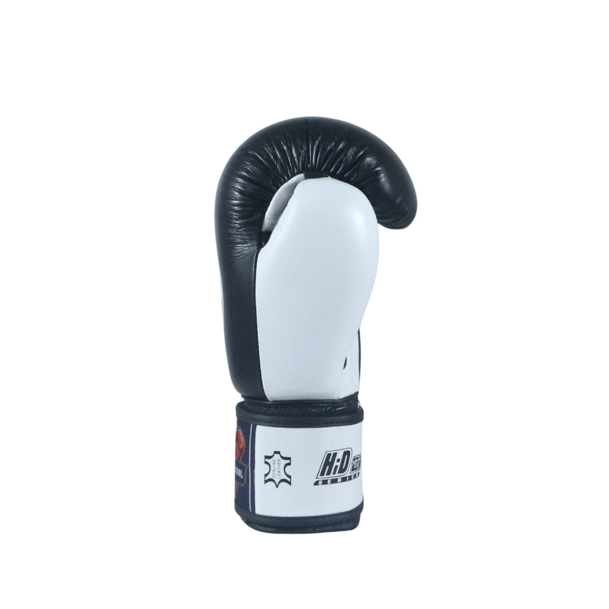 SS International HD21 Genuine Leather Boxing Gloves – Black & White